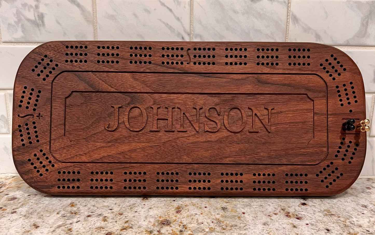 Cribbage Board - Engraved Custom