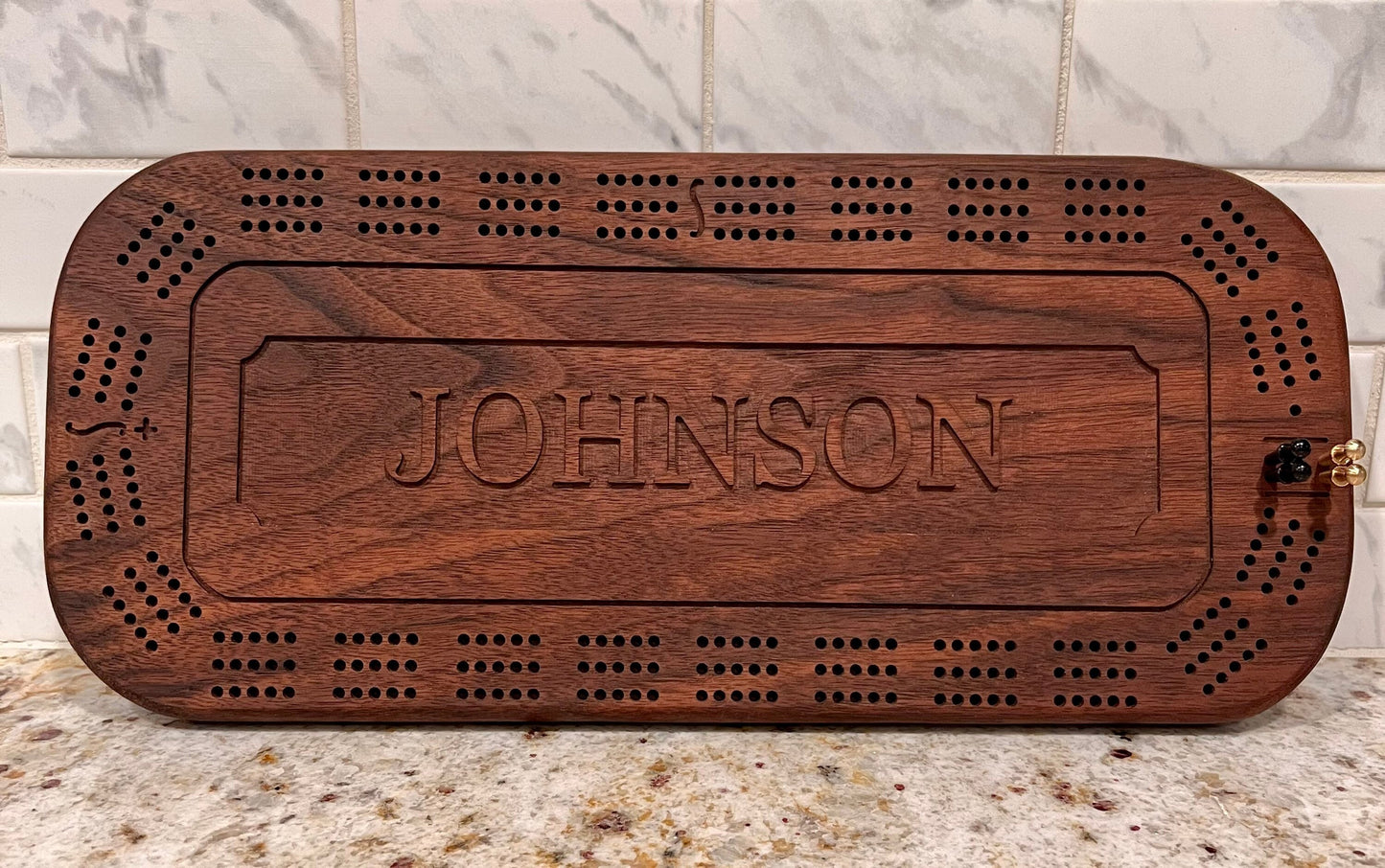 Cribbage Board - Engraved Custom