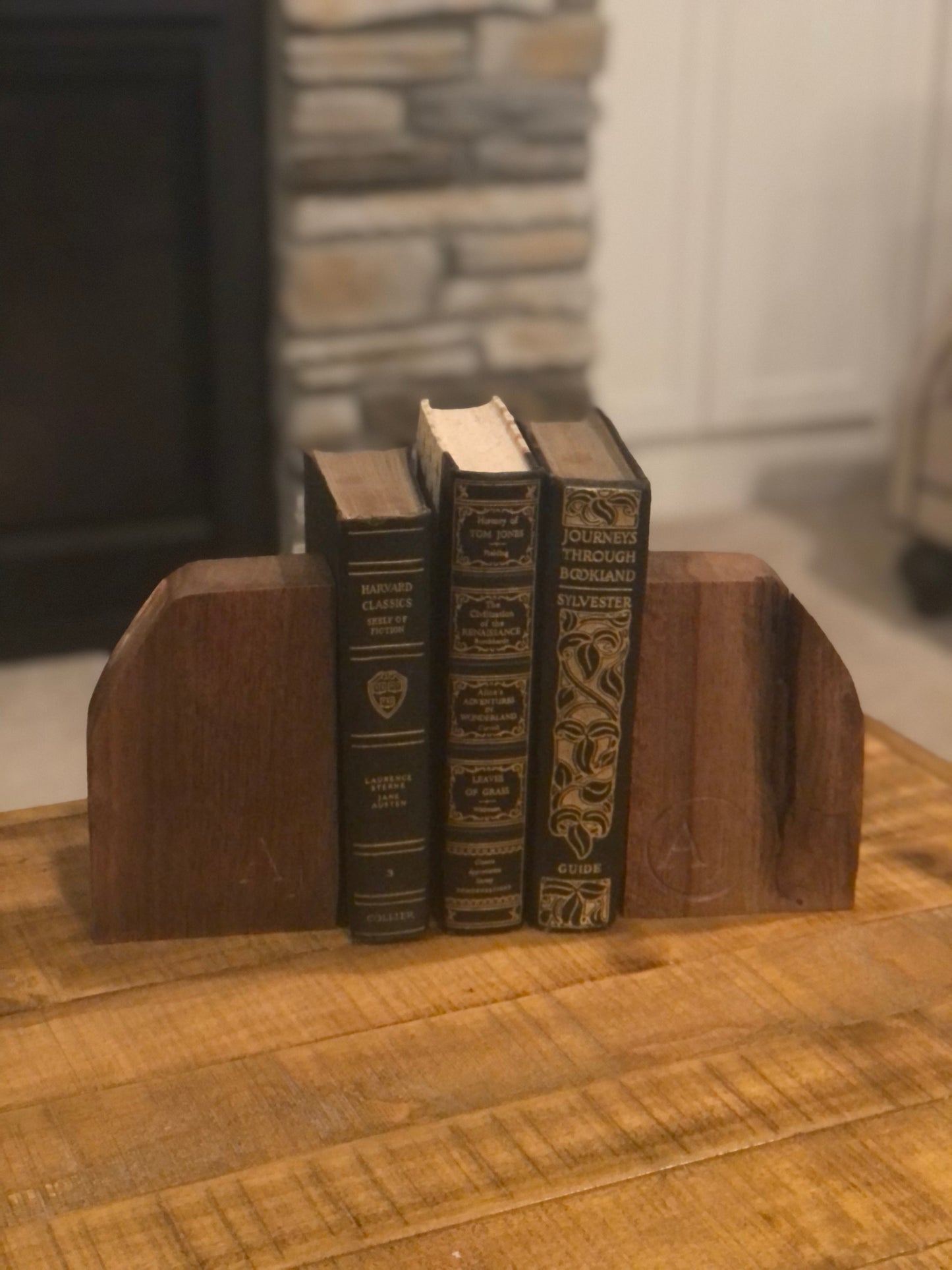 Walnut Bookends - Personalized